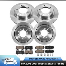 5-Lug Front & Rear Brake Rotors+Ceramic Brake Pads for 2004-2010 Toyota Sienna picture