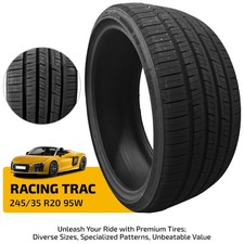 High Performance 245/35ZR20 95W Radial UHP Tire 7.4mm Tread 420AA 50000 Miles picture