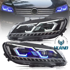 VLAND Headlights Full Led For VW Passat 2011-2015 Head Lamps w/Startup Animation picture