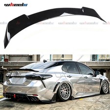 FOR 2018-24 TOYOTA CAMRY YOFER V2 GLOSSY BLACK TRUNK DUCKBILL HIGH KICK SPOILER picture