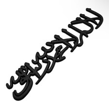 ISLAMIC Metallic 3D KALIMA SHAHADA Muslim Car Badge Sticker Decal Emblem Silver picture