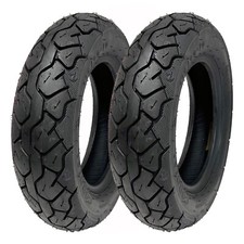 SET OF TWO: Tire 110/90-10 Tubeless Front/Rear Motorcycle Scooter Street Tire picture