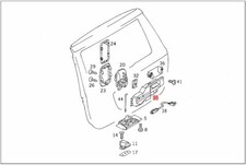Genuine MERCEDES W163 SUV Outside rear Handle 1637400293 picture