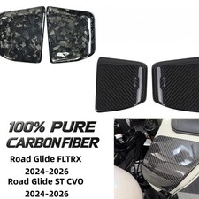 Inner Fairing Glove Box Covers Carbon for  Harley  Road Glide ST CVO 2024-2026 picture
