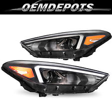 For 2019-2021 Hyundai Tucson Halogen W/ LED DRL Headlight Assembly Left+Right picture