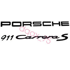 PORSCHE 911 Carrera S 991 GLOSS BLACK BADGE / EMBLEM GENUINE NEW picture