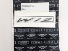 Bentley Continental GT GTC Flying Spur W12 Fender Speed Badge Genuine 3W8853675D picture