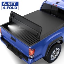 6.5FT 4-FOLD Truck Bed Tonneau Cover For 1988-2007 Silverado GMC Sierra Pickup picture