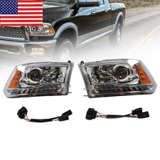 For 2009-2018 Dodge Ram 1500 2500 3500 Projector Upgrade LED DRL Headlights picture