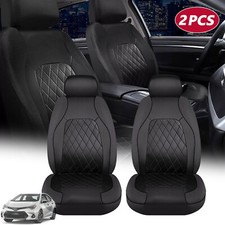 2x Cubre Asientos para Toyota Forro De Carro Covertores Carros Cuero Fundas picture