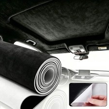 Self-Adhesive Faux Suede Fabric Wrap Film Sticker Stretch DIY Car Interior Decor picture