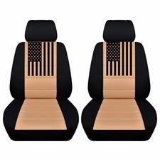 Truck Seat Covers Fits 1965-1991  Ford Bronco American Flag Car Seat Covers picture