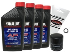 Yamaha OEM Oil Change Kit for 2000-2005 Yamaha YZF-R1 with 10W-40 Oil picture