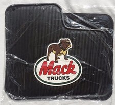 Mack Truck OEM Black Rubber Floor Mats/Dog Logo- CH600 Superliner & R Series-NEW picture