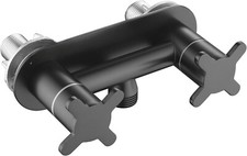 All Metal RV Shower Faucet, Matte Black, Stainless Steel, 4 in. picture