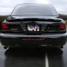Mercury Marauder 2000-2004 Rear Bumper ABS Plastic Letters Inserts  Red picture