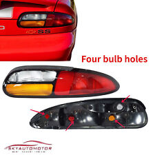 Fits Chevrolet Camaro 1993-2002 Rear Tail Lights Lamps Pair Four Bulb Holes Set picture