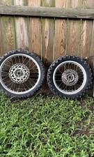 2001-2013 2008 OEM KAWASAKI KX85 REAR 14 FRONT 17 WHEELS RIMS picture