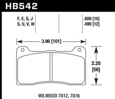 Hawk Performance HB542U.600 DTC-70 Disc Brake Pad picture