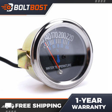 Black 2'' 52mm Mechanical Metal Pointer Water Temp Temperature Gauge &Sensor ℃&℉ picture