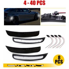 4-40 Dynamic White LED Side Marker Light&Harness Plug For 2015-23 Chrysler 300 F picture