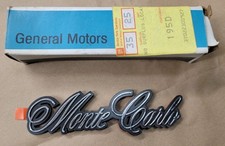 NOS 78-86 CHEVROLET MONTE CARLO FENDER EMBLEM 14068812 New Old Stock GM OEM  picture
