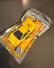 Fits Lamborghini Countach Keychain yellow Hot Wheels Matchbox picture
