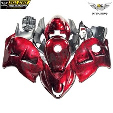 NT Red Ice Cracked Forged Carbon Fiber Fairing Fit for  1999-2007 GSX1300R picture