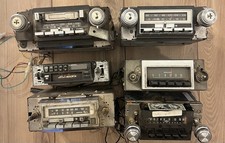 Lot Of 6 VTG 70s 80s Car Stereos FM AM 8 Track Cassette Ford Audiovox Untested picture