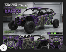 2017 2026  Can Am X3 Maverick MAC 4 Design Graphic Kit Wraps Decals Off Road 4x4 picture