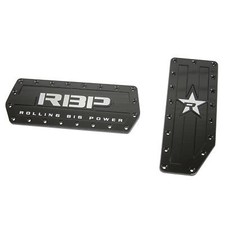RBP BLACK METAL AUTOMATIC GAS/BRAKE COVER PEDAL PADS FOR TRUCK SUV picture