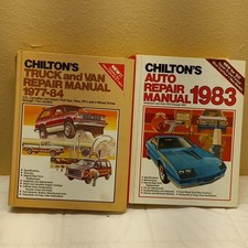 Lot of 2 Vintage Chilton Auto Repair Manuals  picture