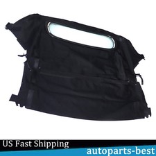 Black Convertible Soft Top w/ Glass Window For 1997-2002 Porsche 986 Boxster picture
