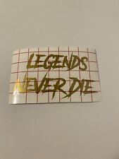 Legends Never Die Car Decal (GOLD) picture