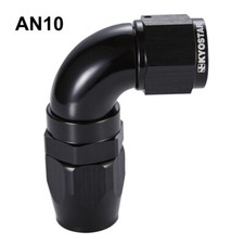 10AN AN10 90Degree Aluminum Full Flow Swivel Fitting Hose End Adapter Universal picture