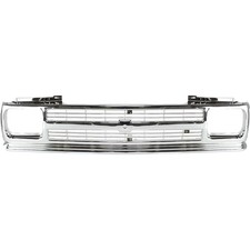 Grille For 91-93 Chevrolet S10 91-94 S10 Blazer Chrome Plastic picture
