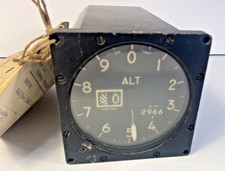 Vintage Kollsman Altimeter Altitude Aviation Airplane Gauge Indicator Instrument picture
