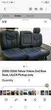 00-06 CHEVROLET TAHOE GMC YUKON COMPLETE REAR SECOND 2ND ROW SEAT BENCH 062316 picture