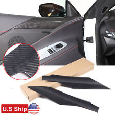 Dry Carbon Fiber Interior Door Panel Trim Cover For Corvette C8 2020-2023 US picture