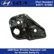 83471S1000 NEW OEM Rear Window Regulator Left for Hyundai Santa Fe 2019-2022 picture
