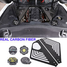 For 20-Up Corvette C8 Coupe Real Dry CARBON FIBER Engine Bay Panel Cover Frame picture