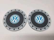 Volkswagen Non-Slip Car Cup Holder Coaster Set VW NEW picture