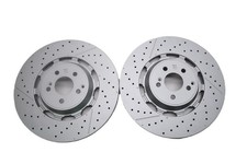 Mercedes E63 AMG S front brake disc rotors 2pcs TopEuro #2626 picture