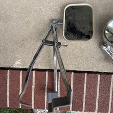 VINTAGE TRUCK MIRROR SET,TWO,WINDOW CLIP ON,ADJUSTABLE LENGTH,CHROME,UNIVERSAL:) picture