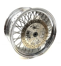 DNA 18x8.5 60 SPOKE REAR WHEEL & ROTOR 240 250 TIRE HARLEY 2000-UP 1