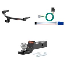 CURT Trailer Hitch Package 2in Receiver, Wiring Harness, 45134 Ball Mount 13512 picture