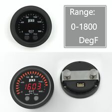 Universal 52MM S-Series Exhaust Temperature Gauge Ultra-Thin Round 0-1800 F picture