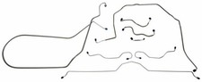 Fits 1970 - 1973 Chevrolet Corvette  Full Brake Line Set CBL914 picture