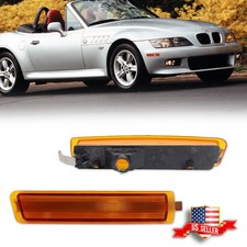Amber Lens Front Bumper Side Marker Lights For 1996-2002 BMW Z3 M Coupe Roadster picture
