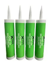 4 Pack XTRM 100 Camper Roof Self Leveling Sealant RV Rubber Roof Caulk White  picture